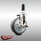 Service Caster 5 Inch 316SS Thermoplastic Rubber Swivel 1-1/8 Inch Expanding Stem Caster Brake SCC-SS316EX20S514-TPRB-TLB-118 - alternate 3